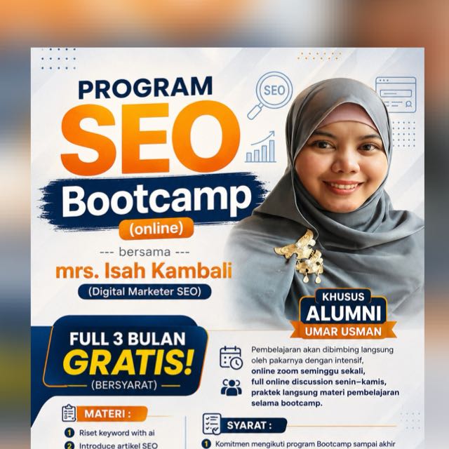 SEO Bootcamp Alumni Kampus Umar Usman